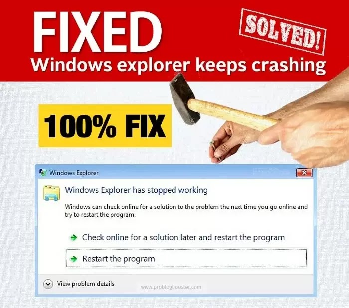 Ways To Fix Windows Explorer Exe Keeps Crashing And Stopped Working In Windows Xp